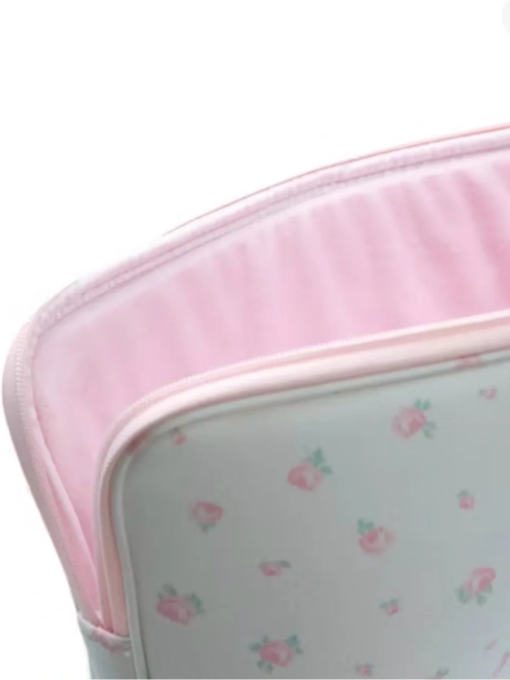 LoveShackFancy Blooming Heirloom Laptop Sleeve Strawberry Macaroon